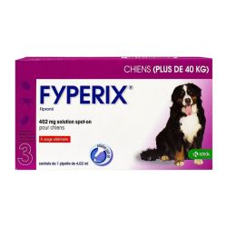 Fyperix 402Mg Spot-On Chien +40Kg 3Pip/4,02Ml