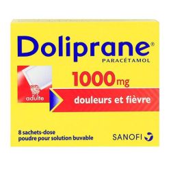 Doliprane Pdr 1000Mg 50K Sac 8