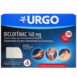Diclof Urgo 140Mg Empl Med Emplâtre/5