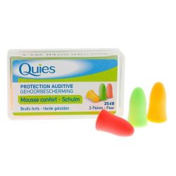 Quies Bouch Mousse Fluo Bte 3