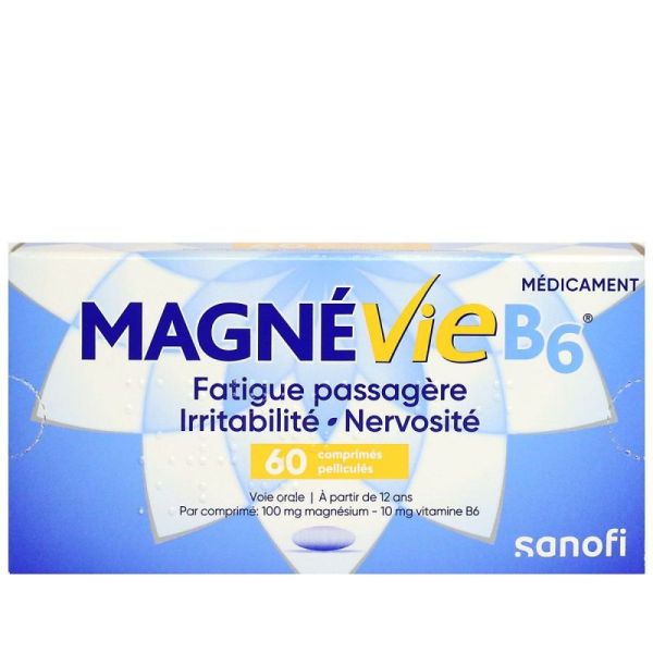 Magnevie B6 100Mg/10Mg Cpr Pell Plaq/60