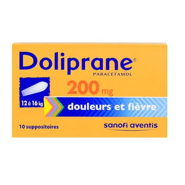Doliprane Sup 200Mg 1216K 10