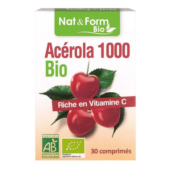Nat&Form Bio Acérola 1000 Cpr B/30