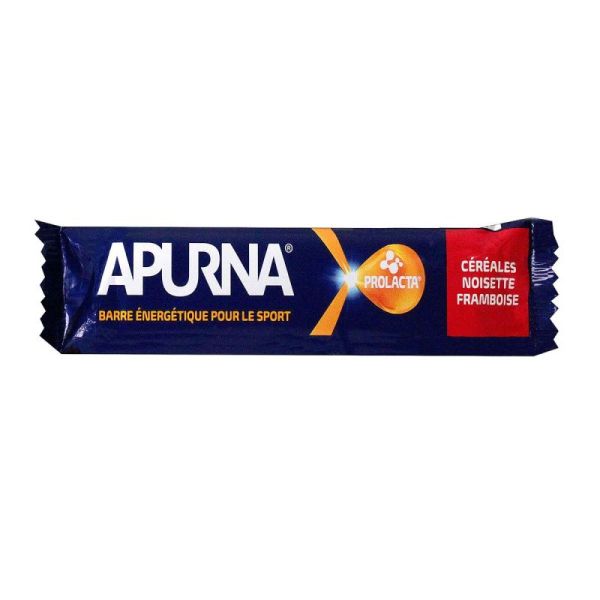 Apurna Barre Énergie Noisette Framboise 40G