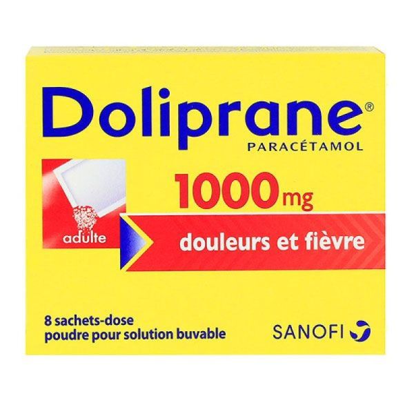Doliprane Pdr 1000Mg 50K Sac 8