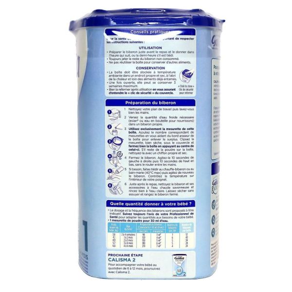 Gallia Calisma 1 Lait Pdr  B/800G