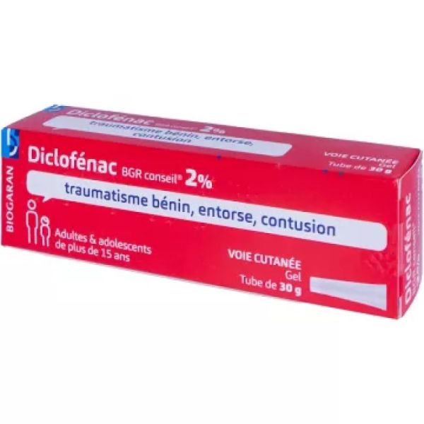 Diclof Bgr 2% Gel T/30G