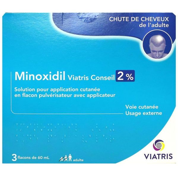 Minoxidil Mylan Sol 2P100 60Ml3