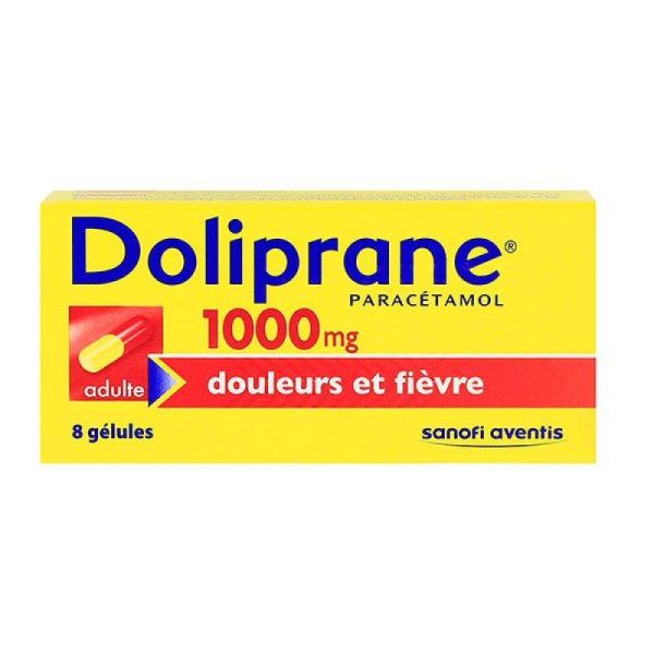 Doliprane Gelul 1000Mg 8