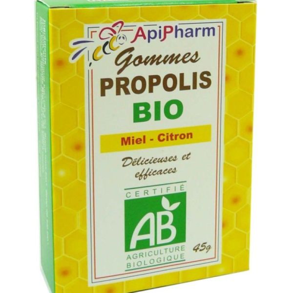 Apipharm Propolis Gom Miel Citr Bio B/45G