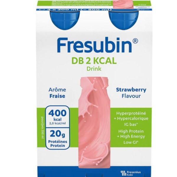 Fresubin Db 2Kcal Dr Nutrim Fraise 4/200Ml