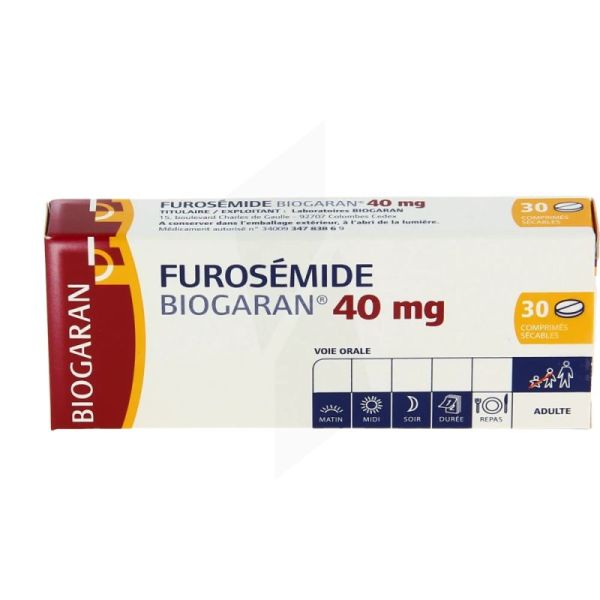 Furosemid Bgr 40Mg Cpr Séc 3Plq/10