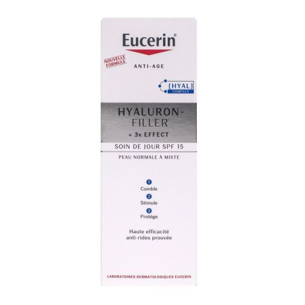 Eucerin Hyaluron-Filler+3X Spf15 Cr Pn/M 50Ml