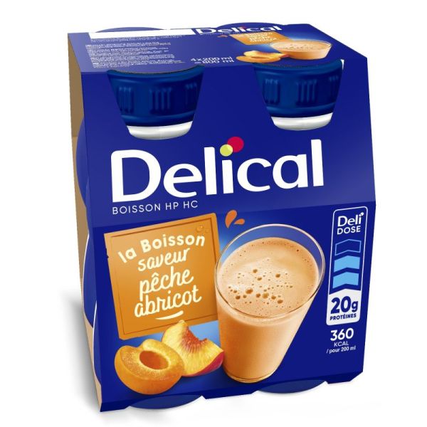 Delical Boiss Hphc La Nutrim Pêch Abr 4/200Ml