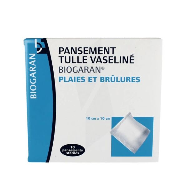 Biogaran Pans Tull Vaselin Stér 10X10Cm B/10