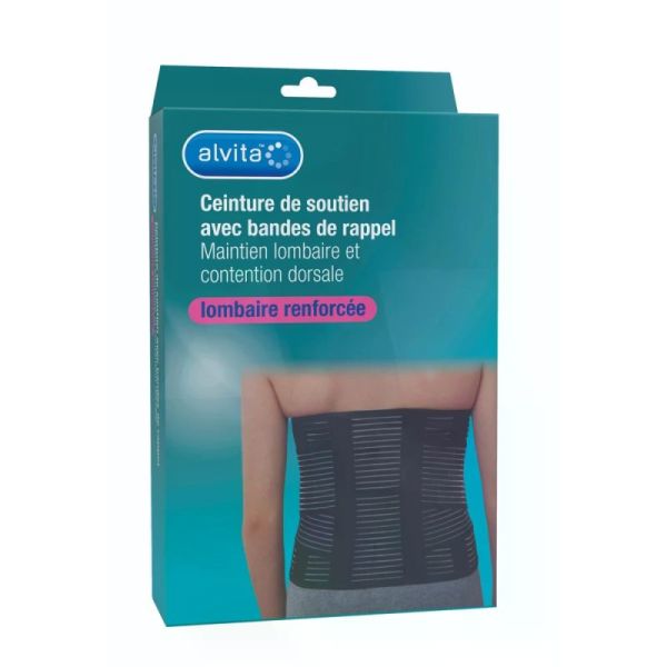 Alvita Ceint Lo Renf Band Rapl Noire H26Cm  T4