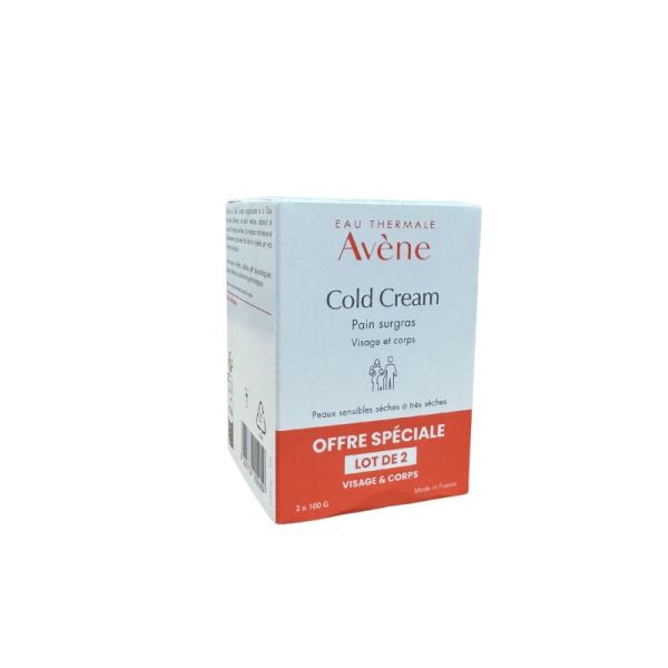 Avene Cold Cream Pain Surgras Vis/Corps2X100G
