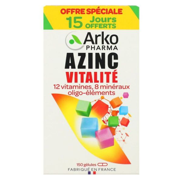 Azinc Forme Vitalite Gél Dès 15 Ans Fl/150