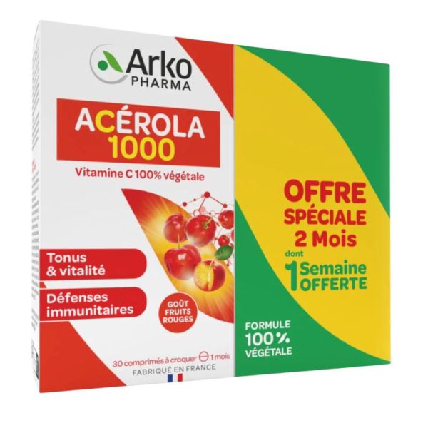 Azinc Acerola1000 Cpr Croq 30X2