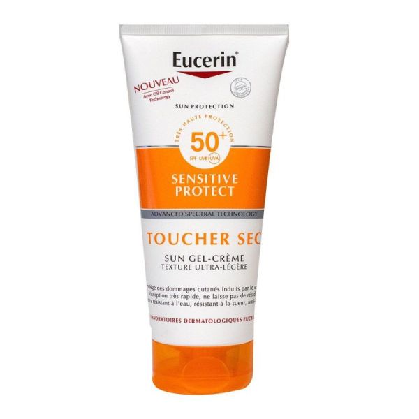 Eucerin Sun Sens Spf50+ Gel Cr Corps Fl/200Ml